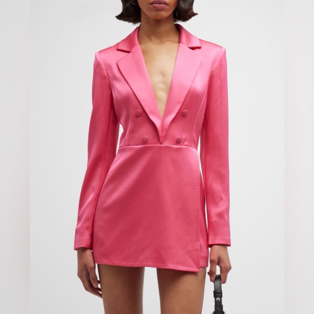 Alice + Olivia MAYRA NOTCH COLLAR TUXEDO SKORT ROMPER SIZE 8 NWT